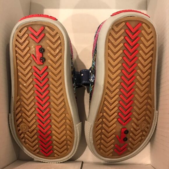 See Kai Run Girls' Marie Sneaker, Navy/Berry, 4 M | NWOB - Picture 7 of 8